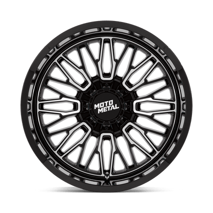 20x10 Moto Metal MO809 Stinger Gloss Black Machined Wheel 8x180 (-18mm)