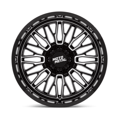 22x12 Moto Metal MO809 Stinger Gloss Black Machined Wheel 8x180 (-44mm)