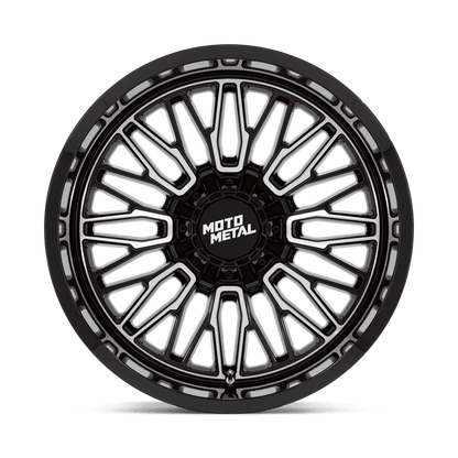 22x10 Moto Metal MO809 Stinger Gloss Black Machined Wheel 8x180 (-18mm)
