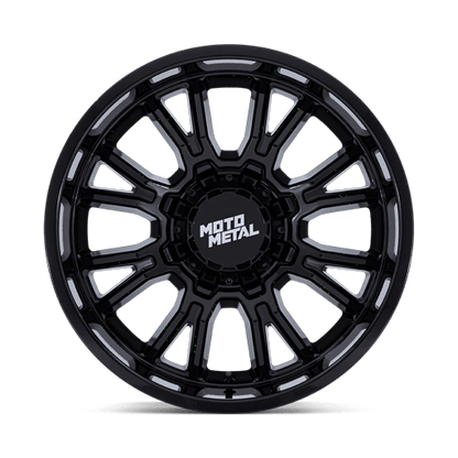 22x9 Moto Metal MO810 Legacy Gloss Black W/ Machined Face Wheel 8x170 (1mm)