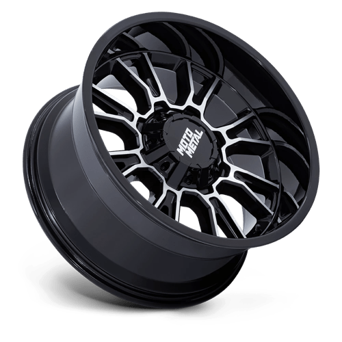 22x9 Moto Metal MO810 Legacy Gloss Black Machined Wheel Blank (1mm)