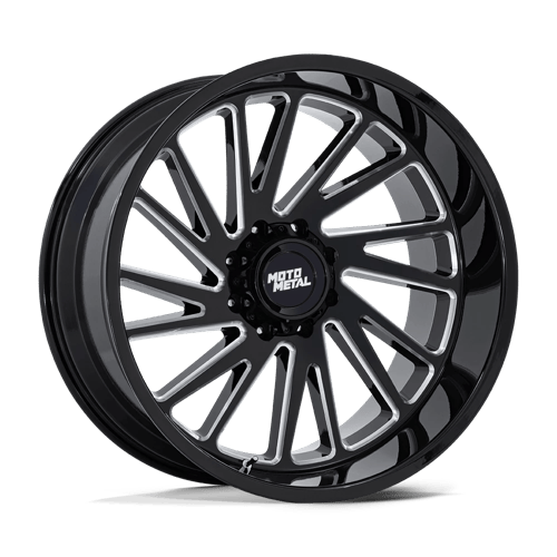 22x10 Moto Metal MO811 Combat Gloss Black Milled Wheel 8x170 (-18mm)