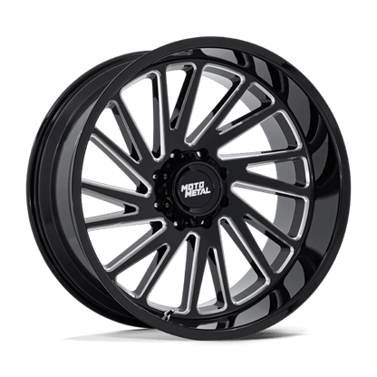 20x10 Moto Metal MO811 Combat Gloss Black Milled Wheel 8x170 (-18mm)
