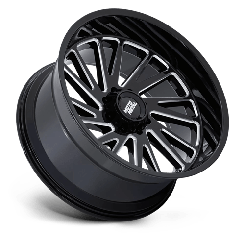24x12 Moto Metal MO811 Combat Gloss Black Milled Wheel 6x5.5 (-44mm)