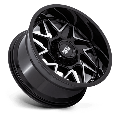 20x9 Moto Metal MO812 Turbine Gloss Black W/ Machined Face Wheel 6x5.5 (20mm)