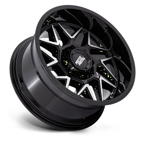 20x10 Moto Metal MO812 Turbine Gloss Black W/ Machined Face Wheel 8x170 (-18mm)