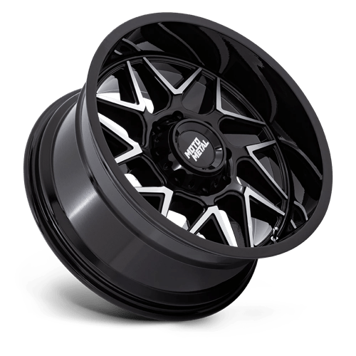 20x9 Moto Metal MO812 Turbine Gloss Black W/ Machined Face Wheel 8x6.5 (20mm)