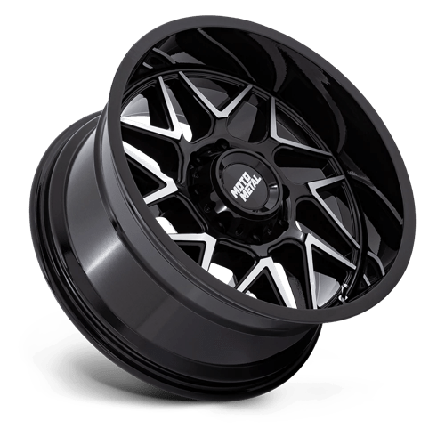 20x9 Moto Metal MO812 Turbine Gloss Black W/ Machined Face Wheel 8x170 (1mm)