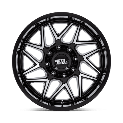 20x9 Moto Metal MO812 Turbine Gloss Black W/ Machined Face Wheel 6x5.5 (20mm)