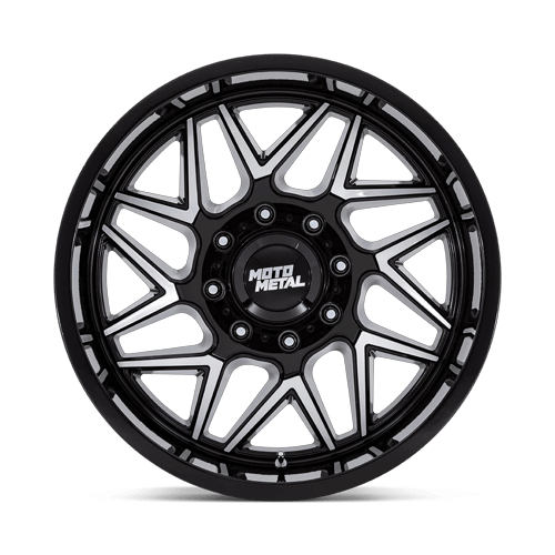 20x10 Moto Metal MO812 Turbine Gloss Black W/ Machined Face Wheel 8x170 (-18mm)