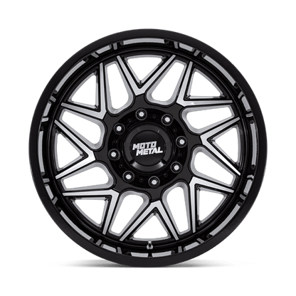 20x10 Moto Metal MO812 Turbine Gloss Black W/ Machined Face Wheel 8x170 (-18mm)