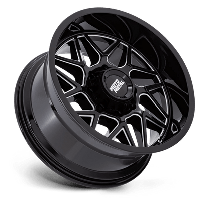 20x9 Moto Metal MO812 Turbine Gloss Black Milled Wheel 8x180 (1mm)