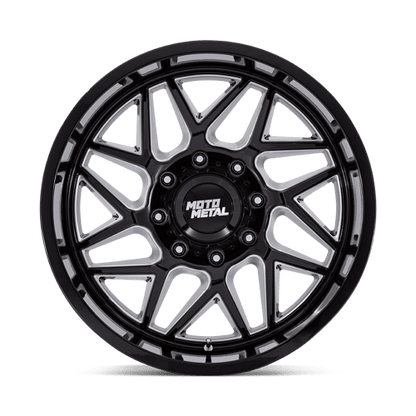 20x9 Moto Metal MO812 Turbine Gloss Black Milled Wheel 8x180 (20mm)