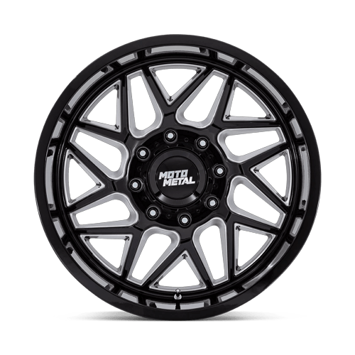 20x10 Moto Metal MO812 Turbine Gloss Black Milled Wheel 6x5.5 (-18mm)