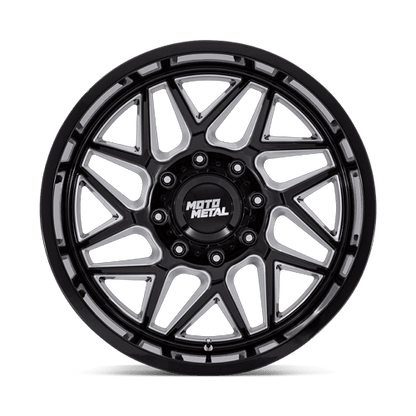 20x10 Moto Metal MO812 Turbine Gloss Black Milled Wheel 6x5.5 (-18mm)