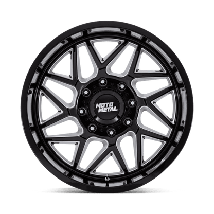 20x10 Moto Metal MO812 Turbine Gloss Black Milled Wheel 6x135 (-18mm)