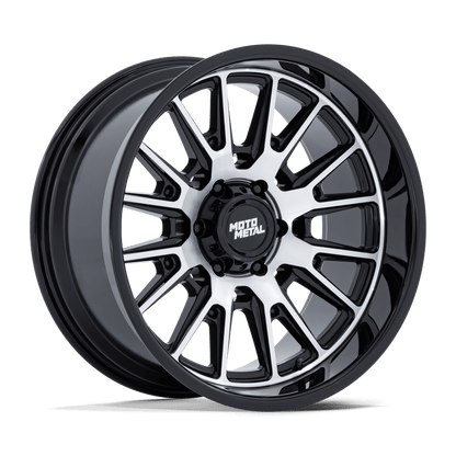 20x9 Moto Metal MO814 Tekton Gloss Black W/ Machined Face Wheel 5x5 (1mm)
