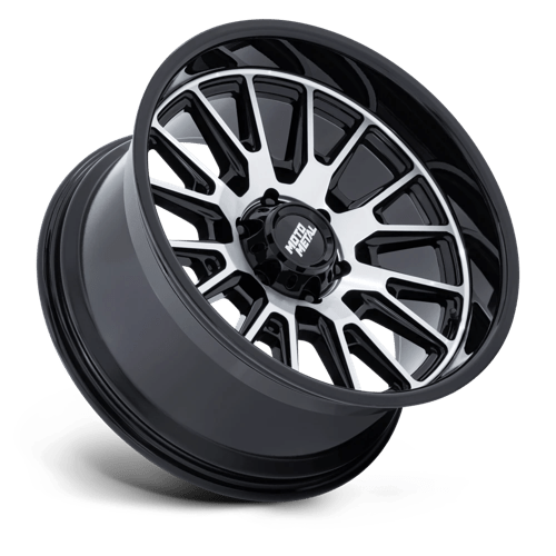 20x9 Moto Metal MO814 Tekton Gloss Black W/ Machined Face Wheel 5x5 (1mm)