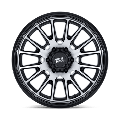 20x9 Moto Metal MO814 Tekton Gloss Black W/ Machined Face Wheel 6x135 (20mm)