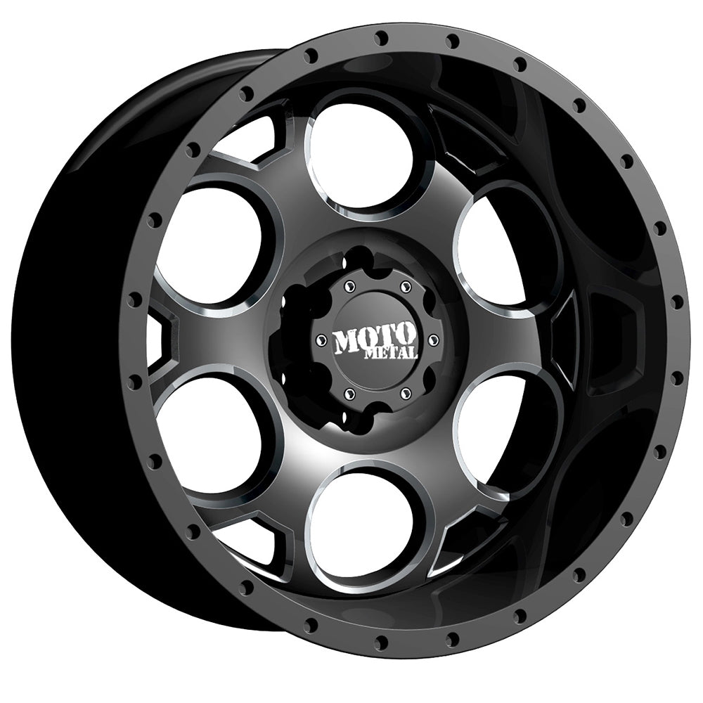 20x9 Moto Metal MO964 Satin Black Milled Wheel 6x5.5 (-12mm)