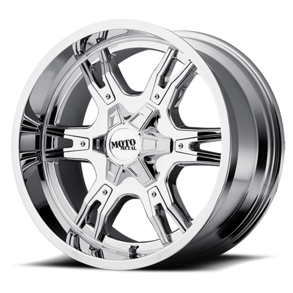 22x12 Moto Metal MO969 Chrome With Red And Black Accents Wheel 8X6.5 (-44mm)