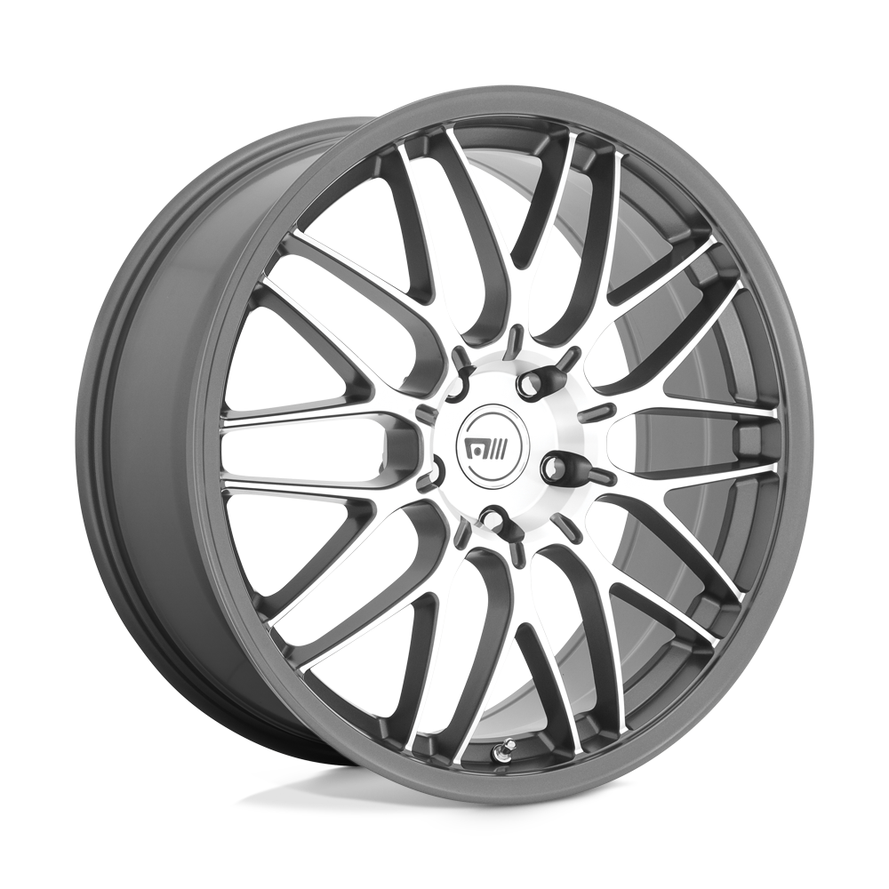 19x8.5 Motegi MR153 CM10 Machined Gunmetal Wheel 5x100 (30mm)