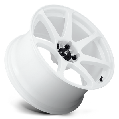 18x9.5 Motegi MR154 BATTLE White Wheel 5x4.5 (30mm)