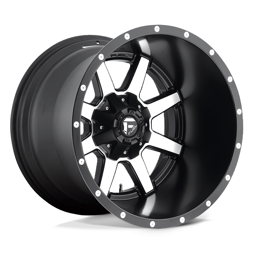 20x12 Fuel D537 Maverick Black & Machined Wheel 6x5.5/6x135 (-44mm)