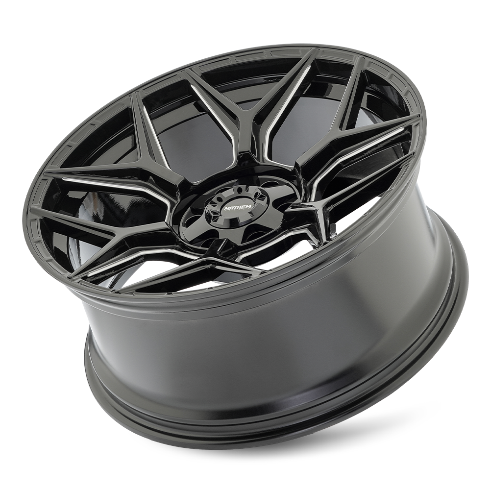 20x10 Mayhem 8119 Vanquish Gloss Black Milled Wheel 6x135/6x5.5 (-19mm)
