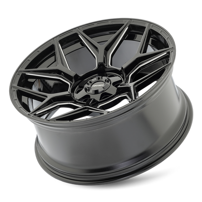 20x10 Mayhem 8119 Vanquish Gloss Black Milled Wheel 6x135/6x5.5 (-19mm)