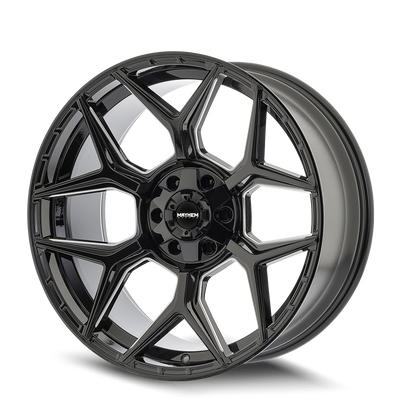 20x10 Mayhem 8119 Vanquish Gloss Black Milled Wheel 6x135/6x5.5 (-19mm)