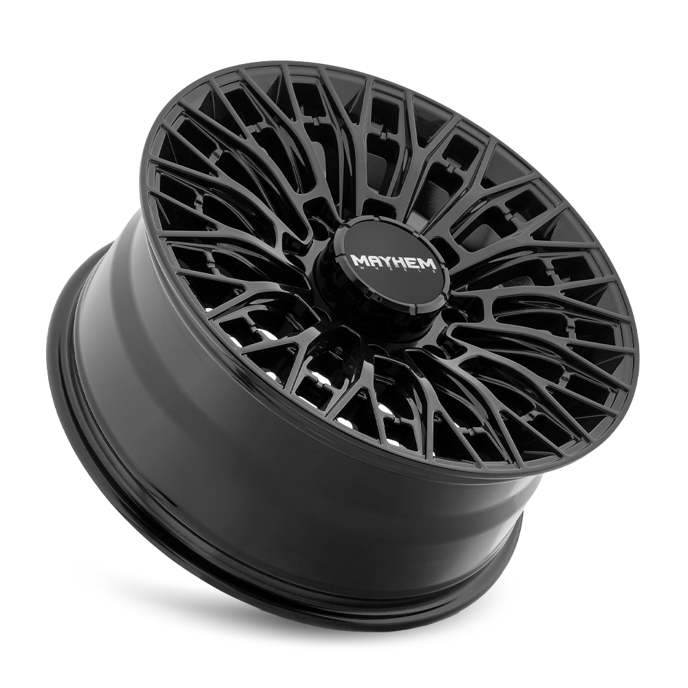 22x10 Mayhem 8121 Cyclone Gloss Black Wheel 8x170 (-19mm)