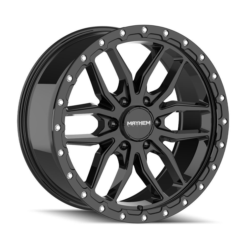 17x9 Mayhem 8310 Vector Gloss Black Wheel 6x5.5 (18mm)
