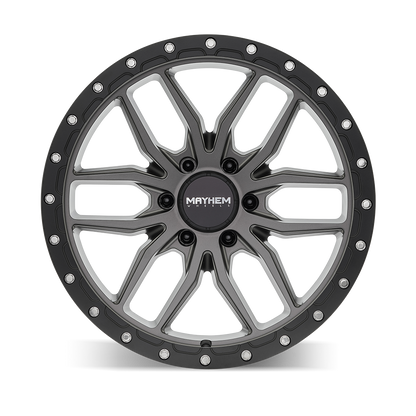 17x9 Mayhem 8310 Vector Matte Gunmetal Black Lip Wheel 6x135 (18mm)