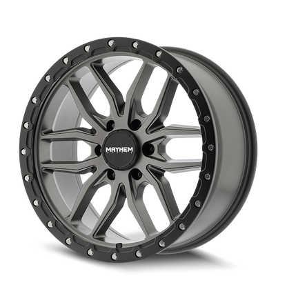 17x9 Mayhem 8310 Vector Matte Gunmetal Black Lip Wheel 6x135 (18mm)