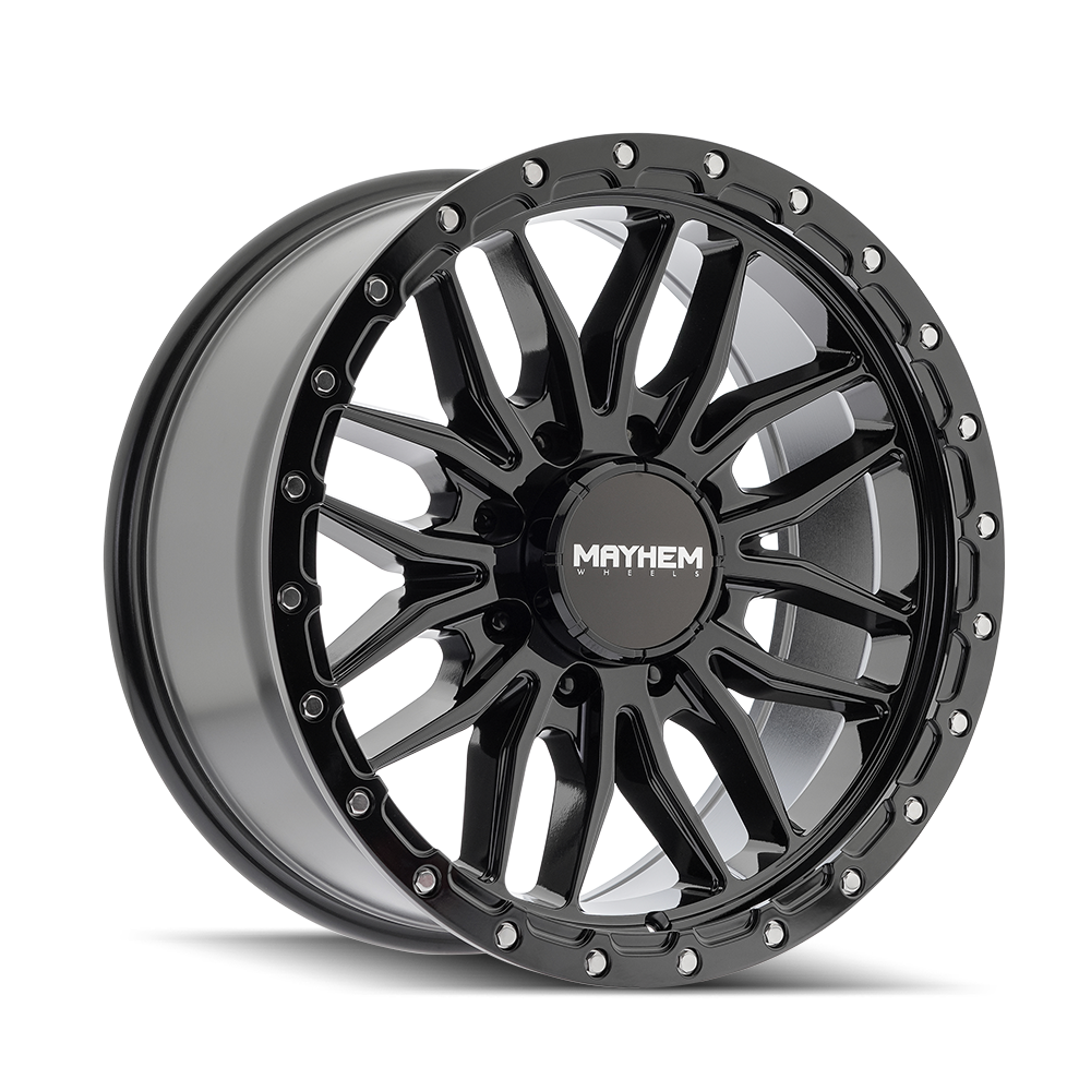 17x9 Mayhem 8310 Vector Gloss Black Wheel 8x180 (18mm)