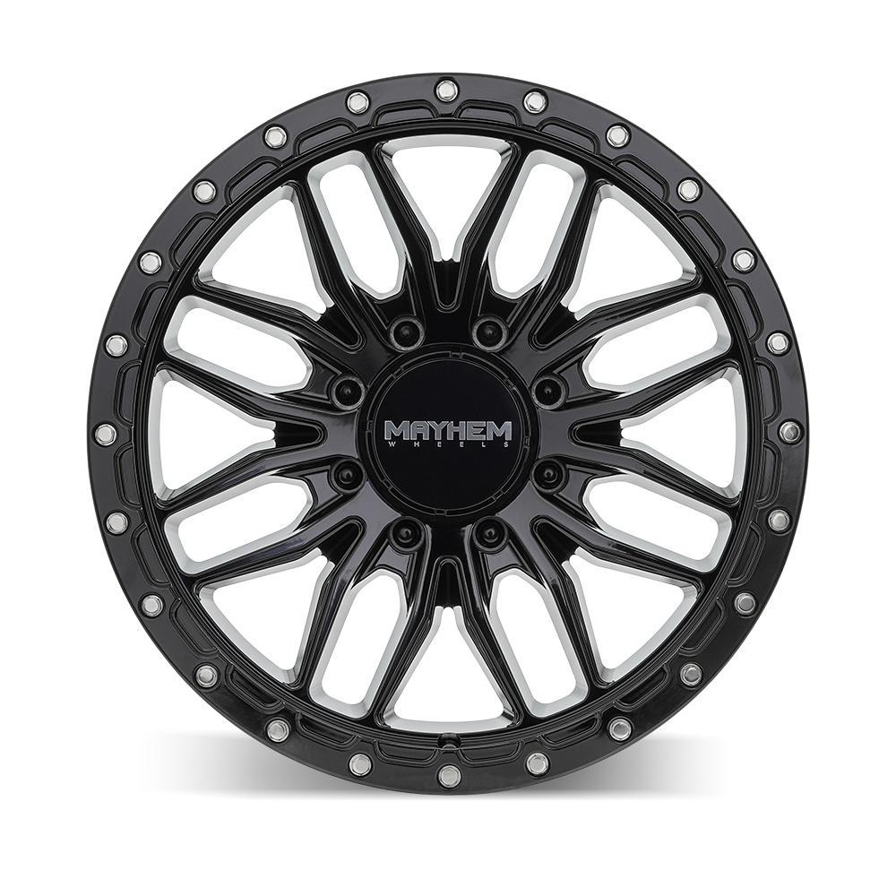 17x9 Mayhem 8310 Vector Gloss Black Wheel 8x6.5 (18mm)