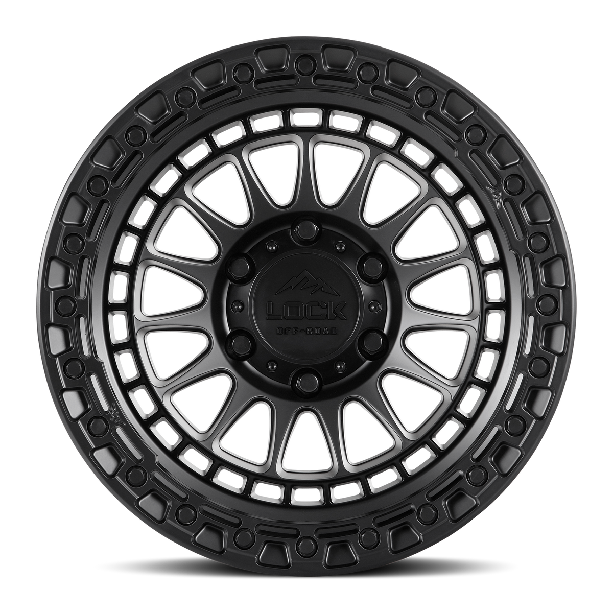 20x9 Lock Off-Road Mojave Matte Black With Matte Black Ring Wheel 5x5 (0mm)