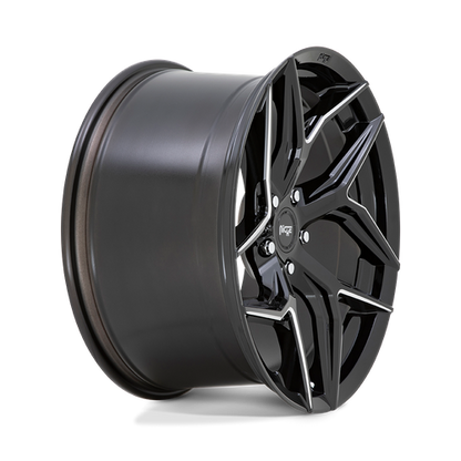 20x10.5 Niche M266 TORSION Gloss Black Milled Wheel 5x112 (40mm)