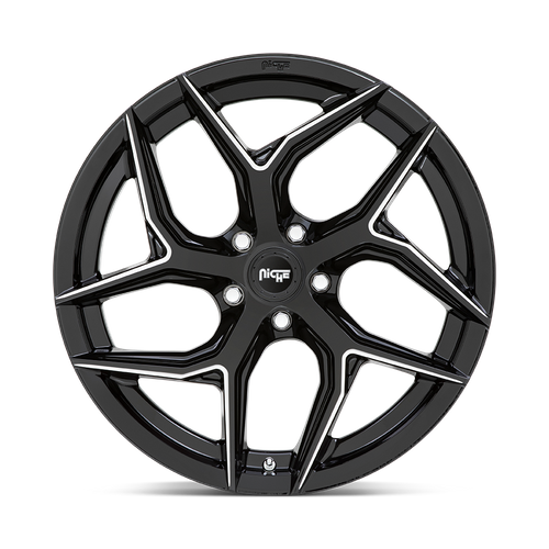 20x9 Niche M266 TORSION Gloss Black Milled Wheel 5x115 (18mm)