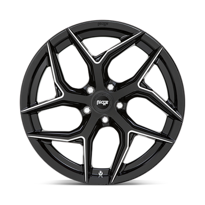 20x9 Niche M266 TORSION Gloss Black Milled Wheel 5x115 (18mm)