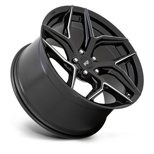 20x9 Niche M266 TORSION Gloss Black Milled Wheel 5x4.5 (35mm)