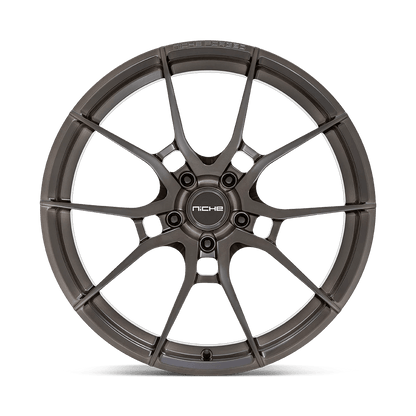 20x11.5 Niche T111 Kanan Brushed Candy Smoke Forged Wheel 5x120 (52mm)