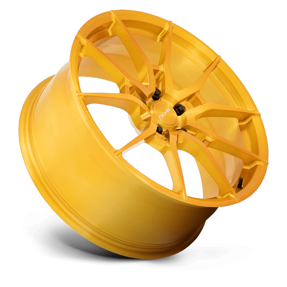 20x9 Niche T112 Kanan Brushed Candy Gold Forged Wheel 5x112 (25mm)