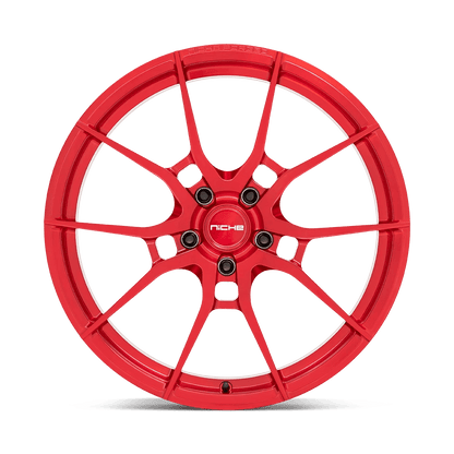 20x11.5 Niche T113 Kanan Brushed Candy Red Forged Wheel 5x120 (52mm)