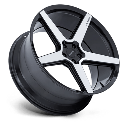 20x10.5 Niche NC283 Modena Gloss Black W/ Machined Face Wheel 5x112 (30mm)