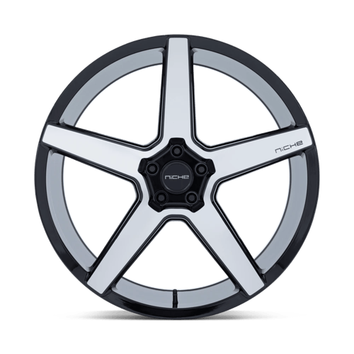 20x10.5 Niche NC283 Modena Gloss Black W/ Machined Face Wheel 5x112 (30mm)