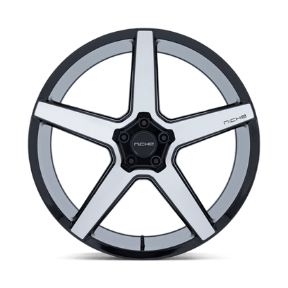 20x10.5 Niche NC283 Modena Gloss Black W/ Machined Face Wheel 5x112 (30mm)