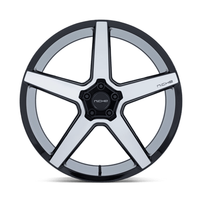 20x9 Niche NC283 Modena Gloss Black W/ Machined Face Wheel 5x115 (15mm)