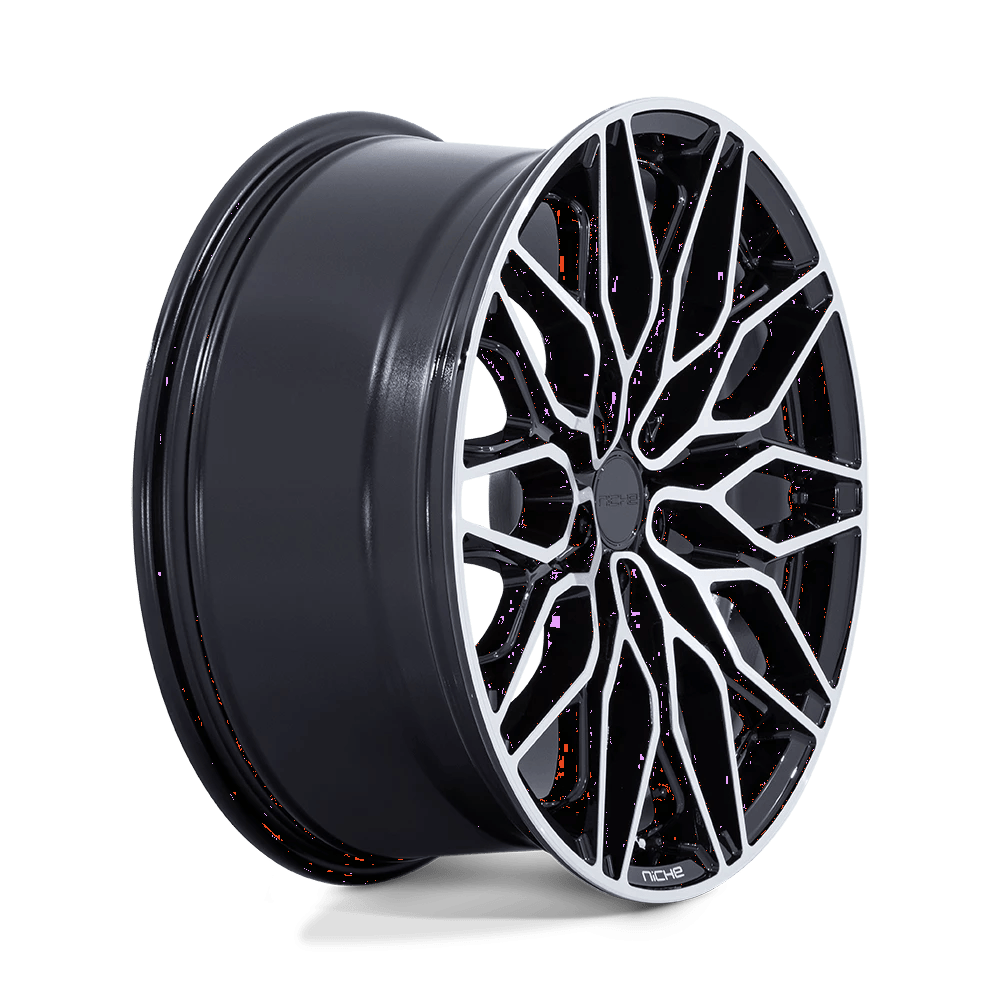 20x9 Niche NC277 Calabria 5 Gloss Black Machined Wheel 5x112 (27mm)